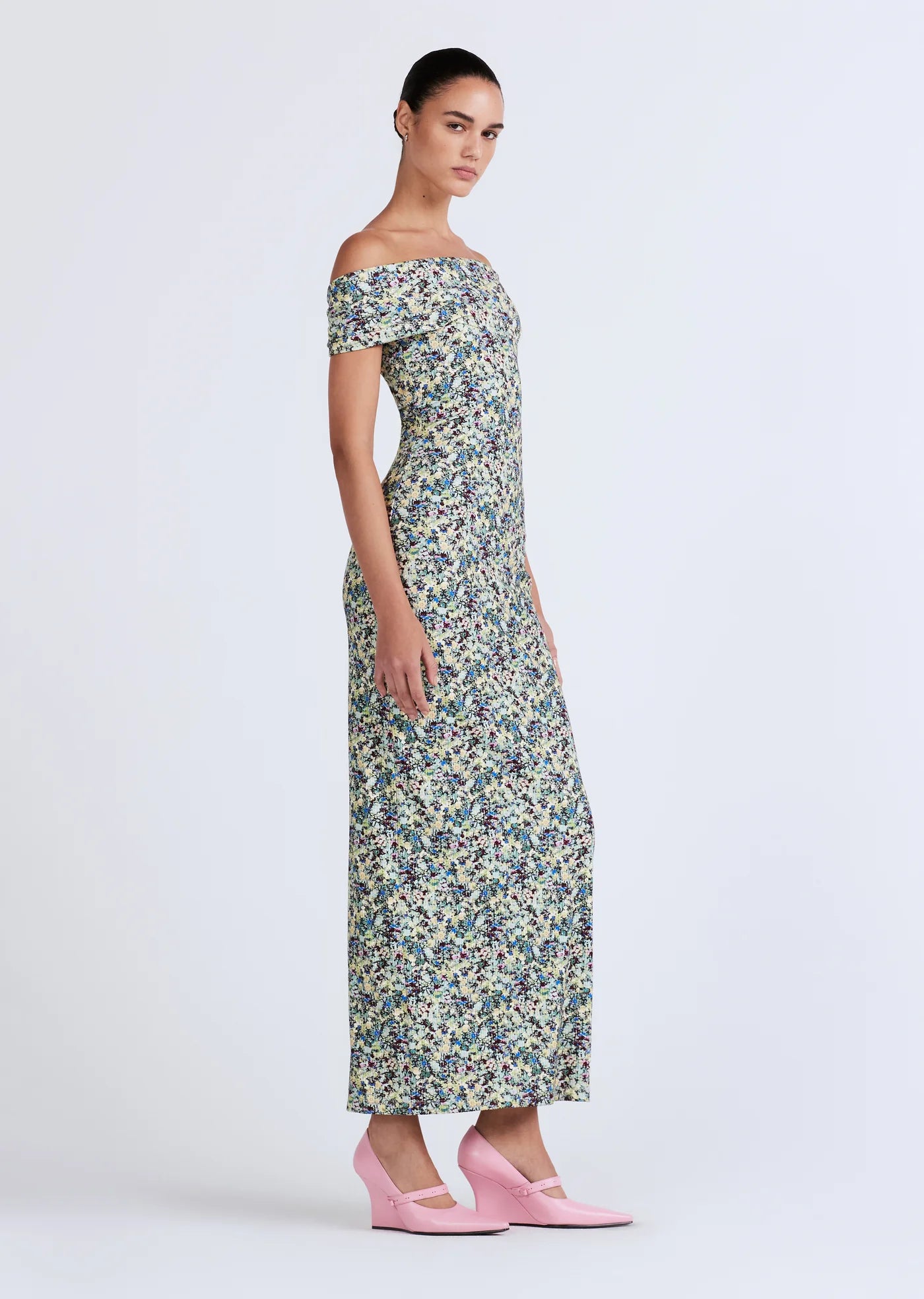 Derek Lam 10 Nanette Rib Foldover Maxi Dress