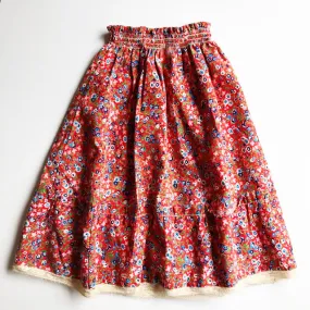 Ditsy Boho Ruffle skirt size 7-8