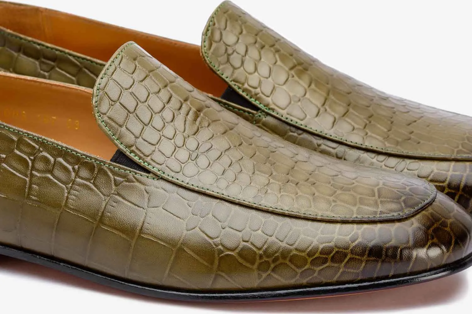 Elasticated Croc Print Slipon