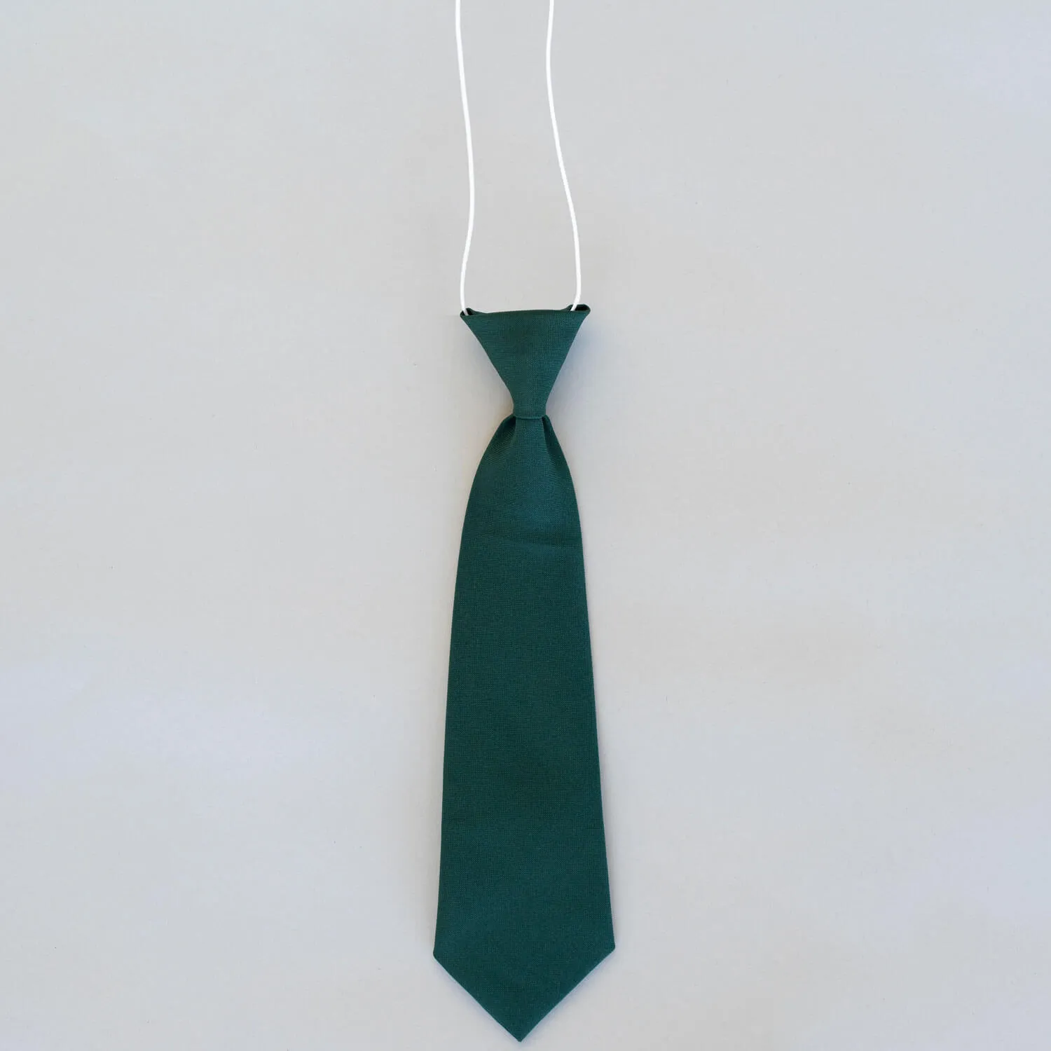 Elasticated School Tie - Green