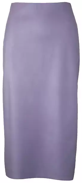 Ello Faux Leather Skirt in Lavendar