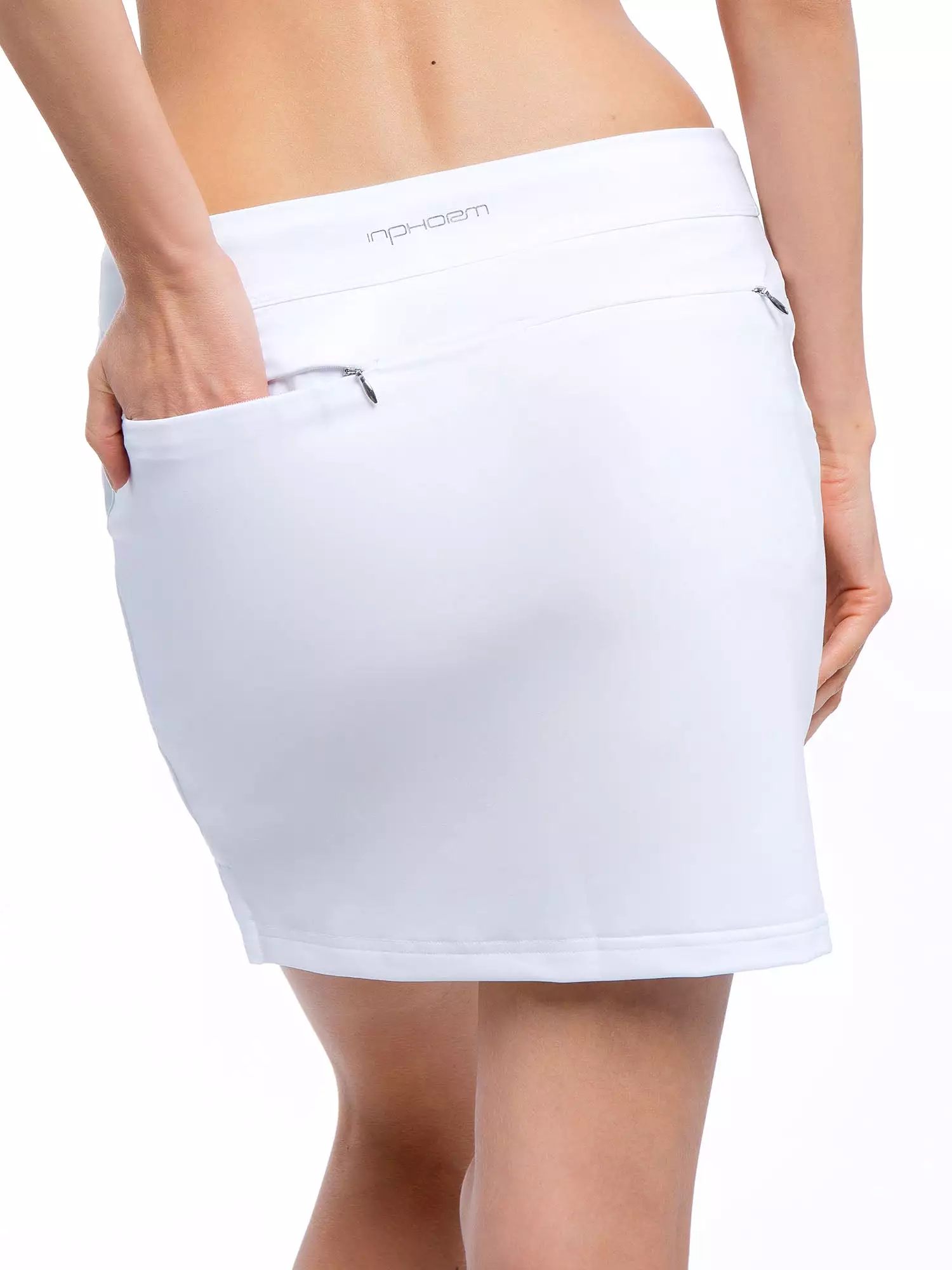 Emma UPF 50+ 16 Golf Skirt - White