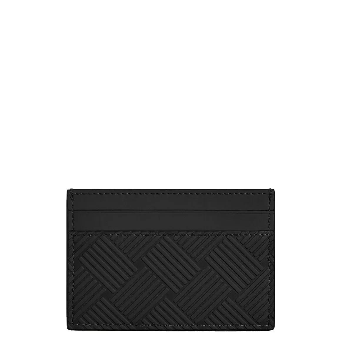 Flat Cardholder 2 Debossed, Black