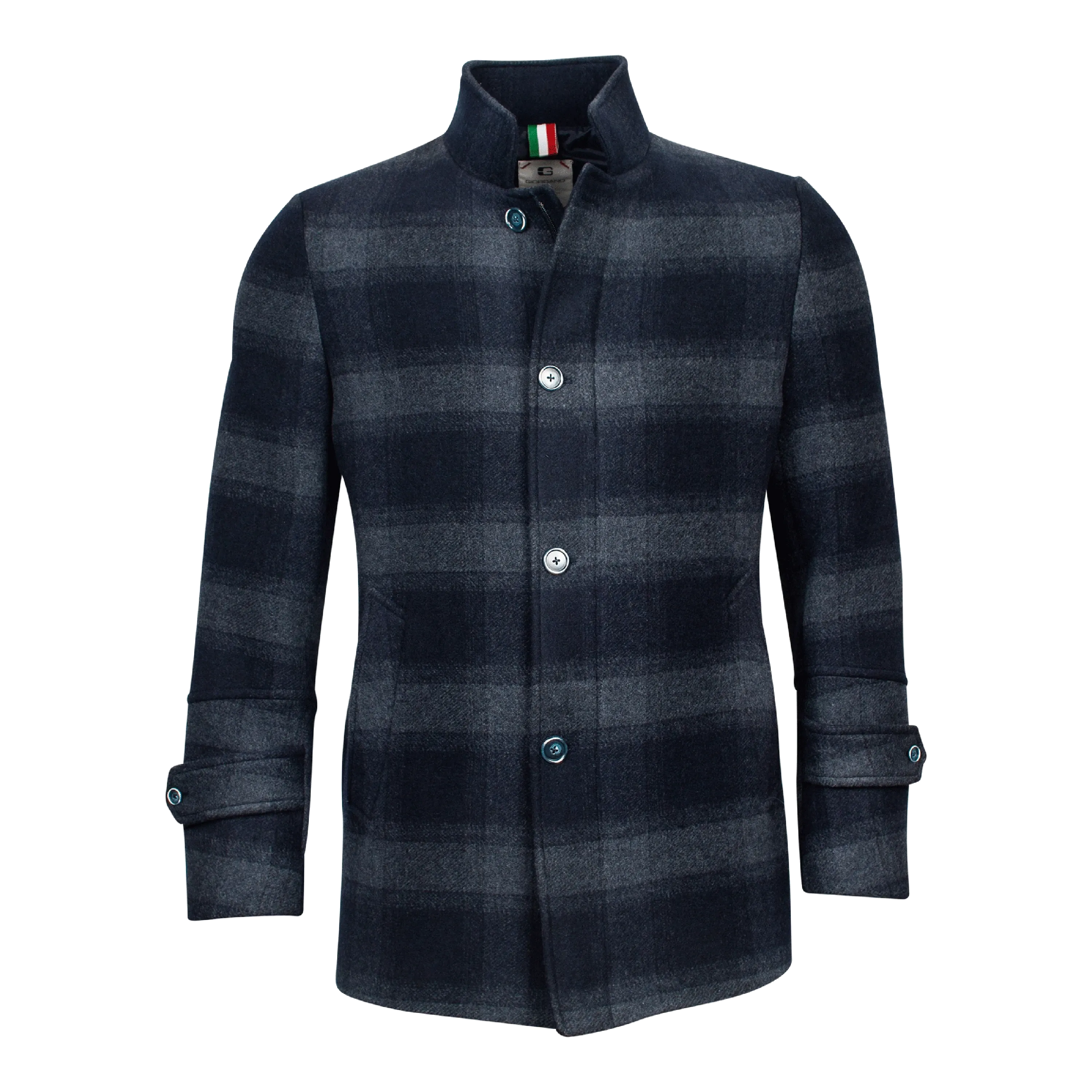 Giordano Brian Short Check Coat