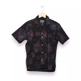 Gitman Brothers Vintage Camp Shirt Floral Bark Cloth black