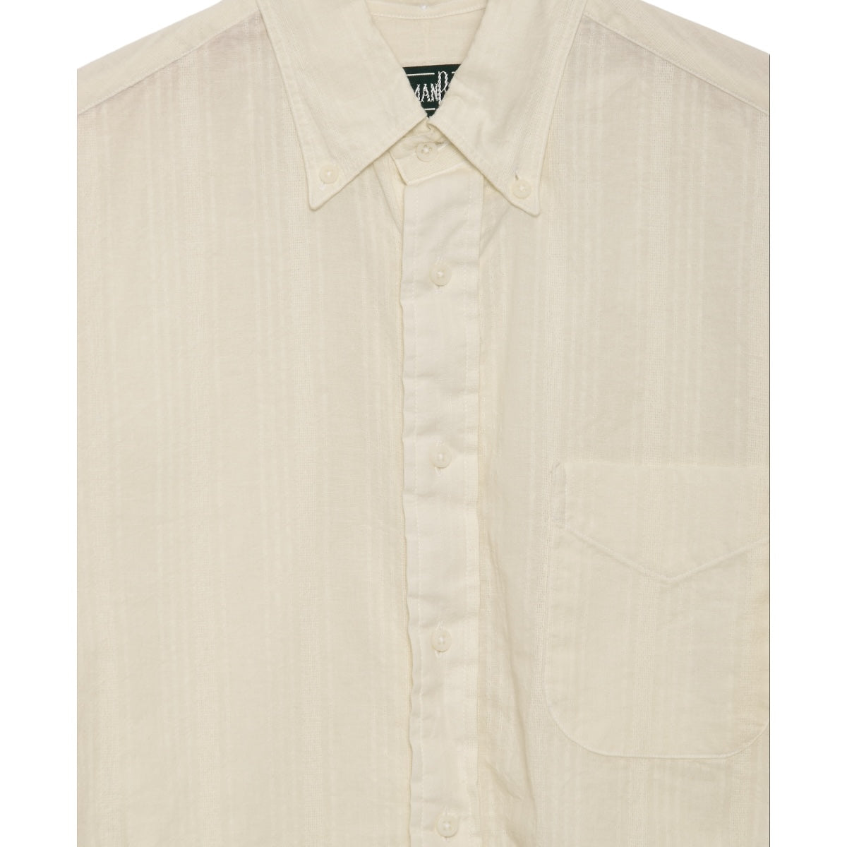 Gitman Brothers Vintage Cotton/Linen Dobby Stripe cream