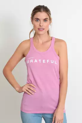 good hYOUman Women's Wilder Everyday Grateful Tank-Top - BUBBLEGUM