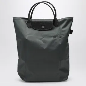 GRAPHITE-COLOURED M LE PLIAGE GREEN SHOPPING BAG