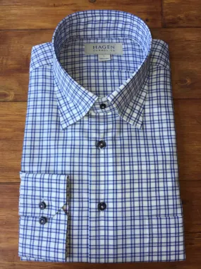 HAGEN Blue Check Sport Shirt