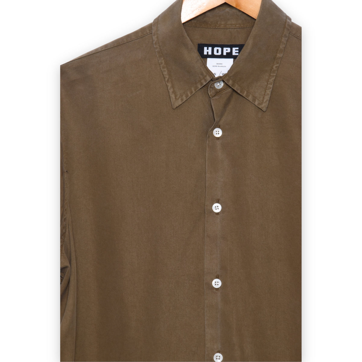 Hope Air Clean Shirt khaki tencel