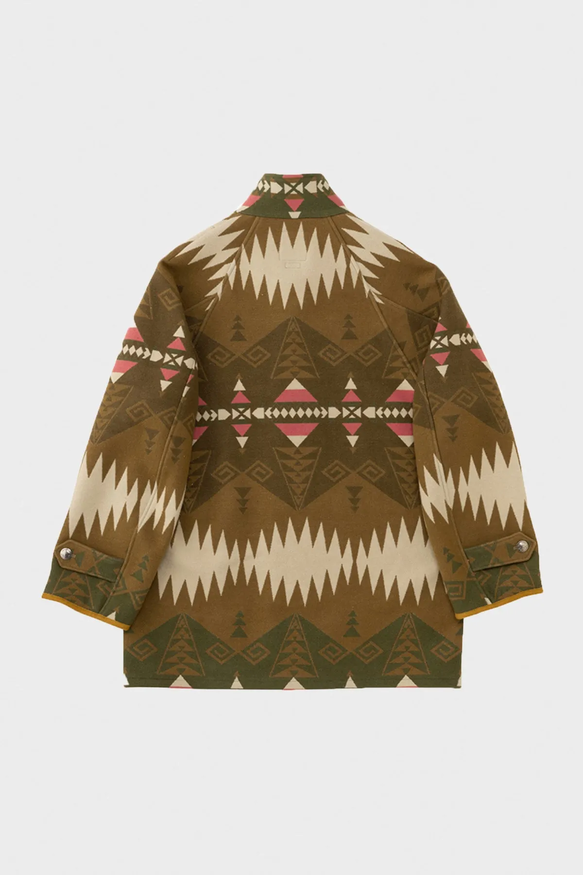 Hopiland Coat Native Blanket - Khaki