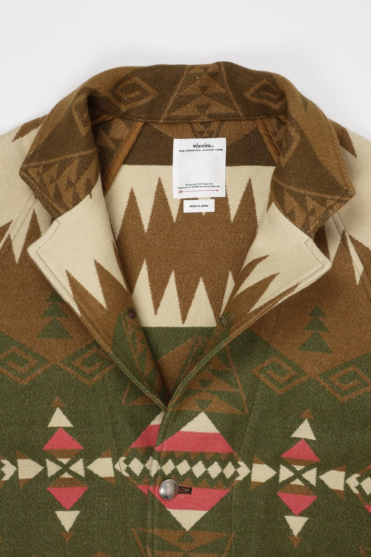 Hopiland Coat Native Blanket - Khaki