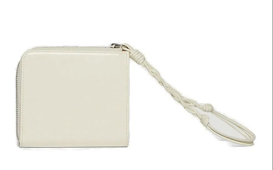 Jil Sander Braided-Handle Zipped Cardholder