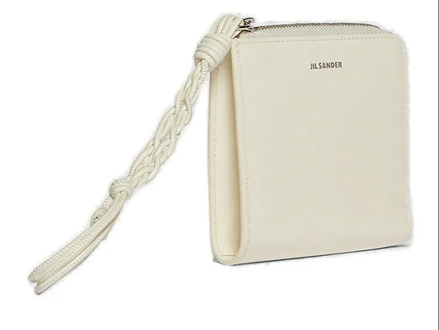 Jil Sander Braided-Handle Zipped Cardholder