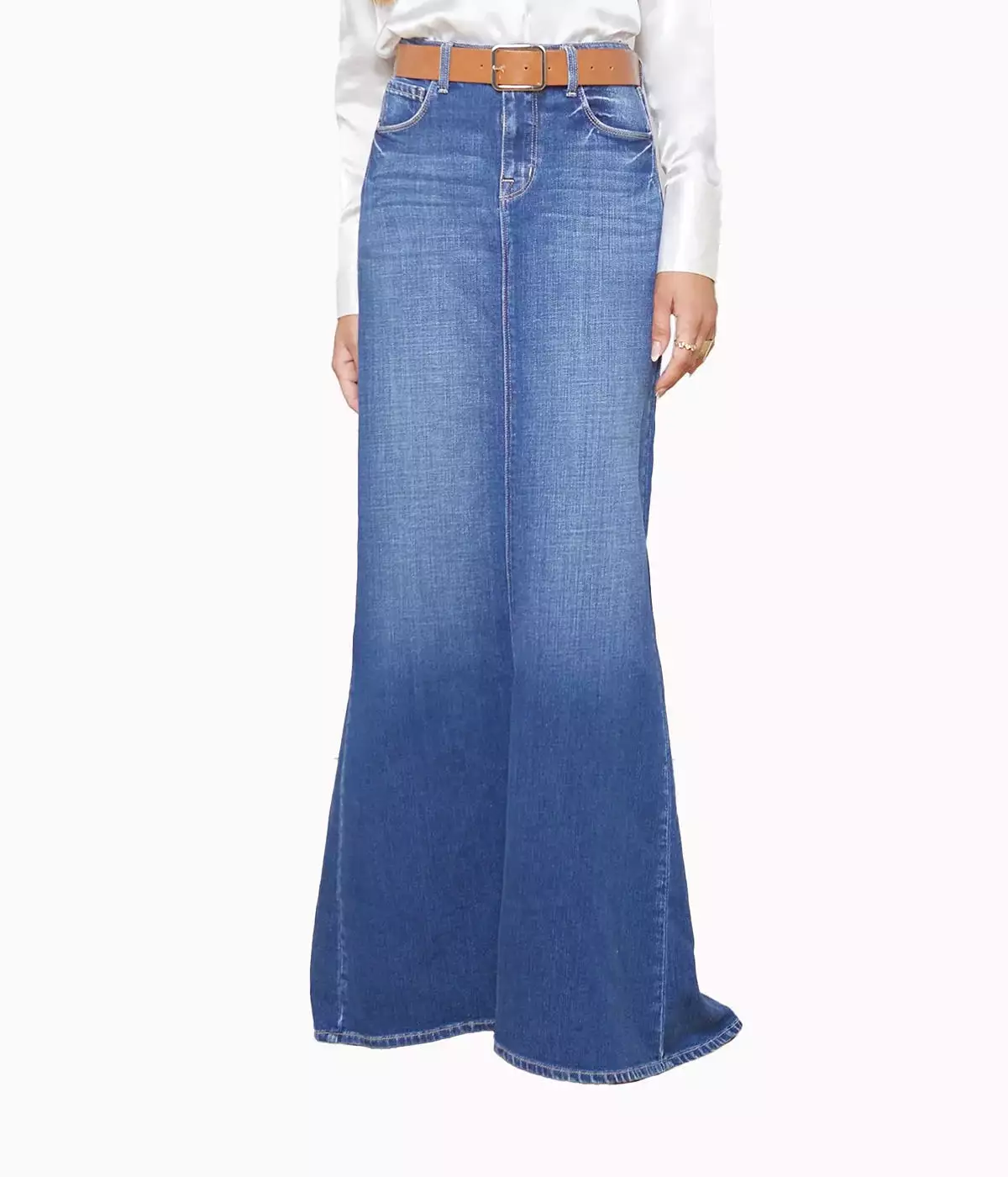 Kailani Mermaid Denim Skirt in Athos