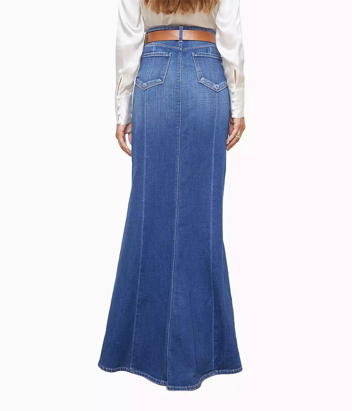 Kailani Mermaid Denim Skirt in Athos