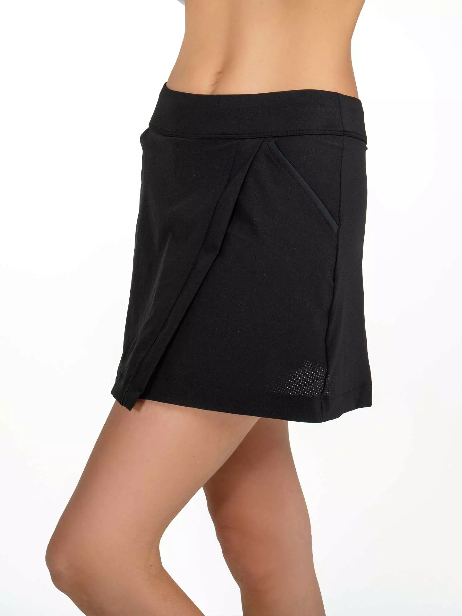 Lana Tennis & Golf Wrap Skirt - Black