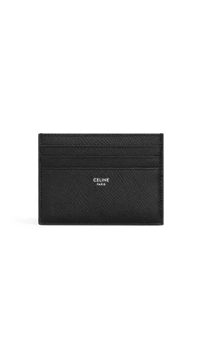 Large Cardholder in Grained Calfskin - Black