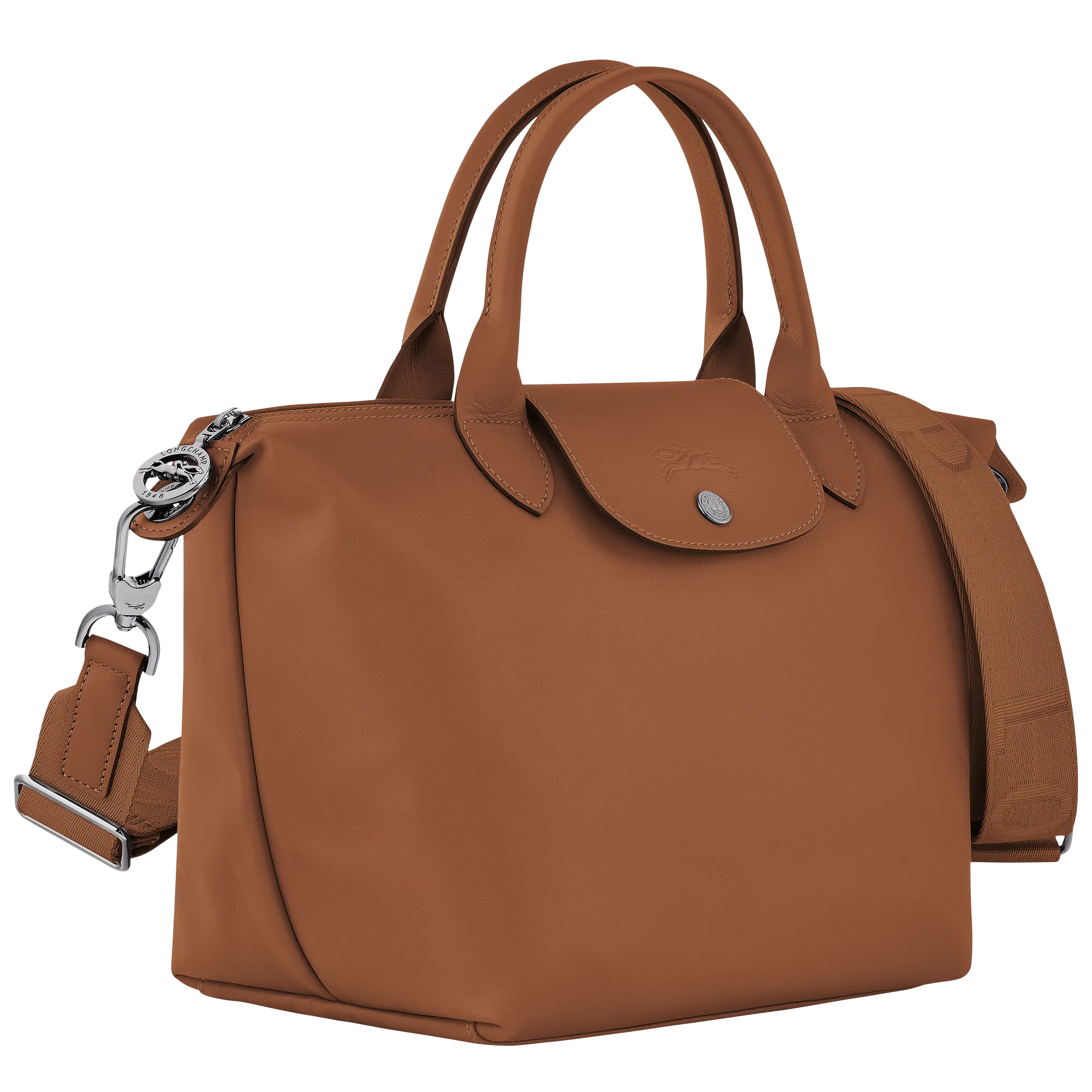 Le Pliage Xtra S Handbag Cognac - Leather