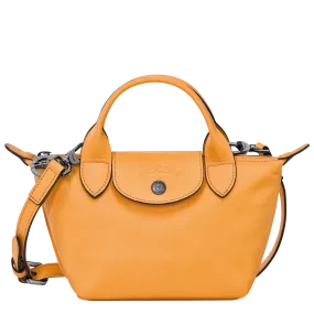 Le Pliage Xtra XS Handbag Apricot - Leather