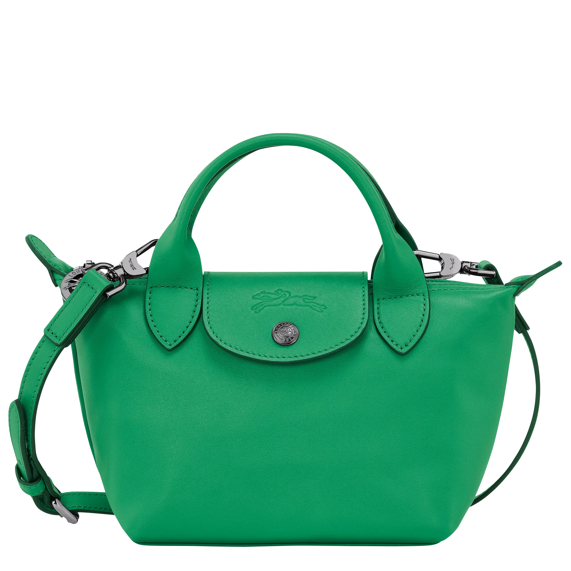 Le Pliage Xtra XS Handbag Green - Leather