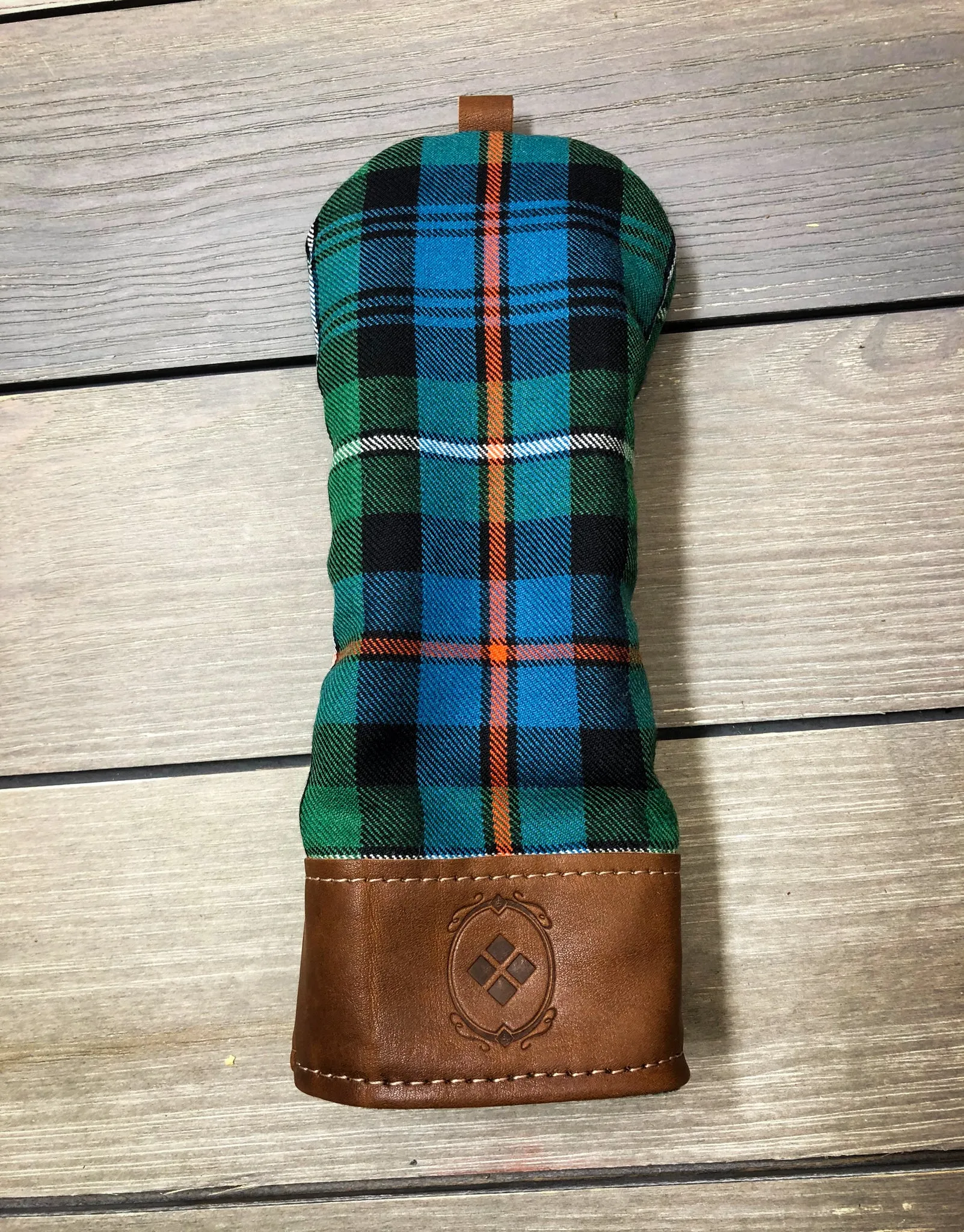 Leather & Wool Tartan Head Cover