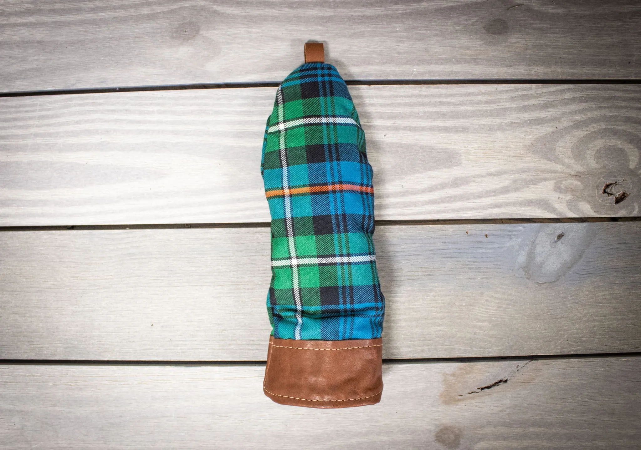 Leather & Wool Tartan Head Cover