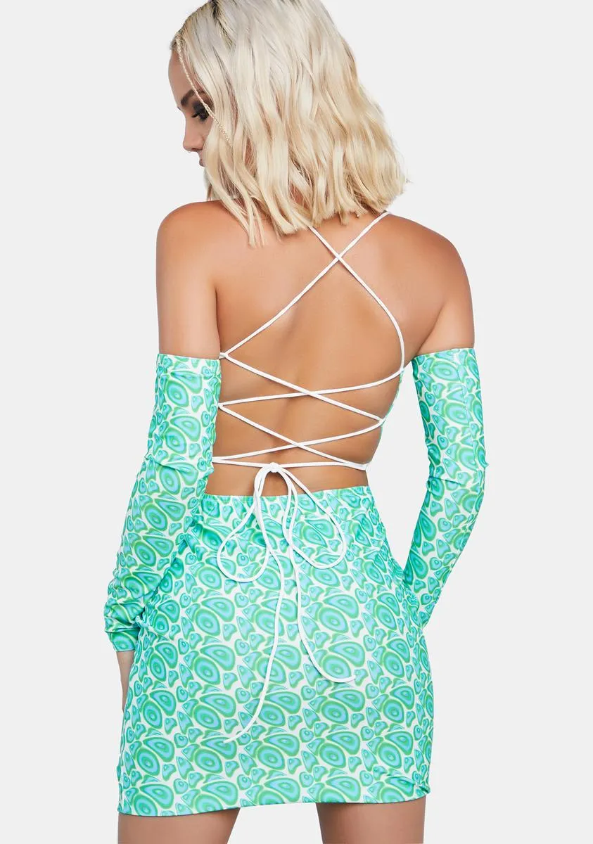 Life's A Trip Backless Mini Dress-