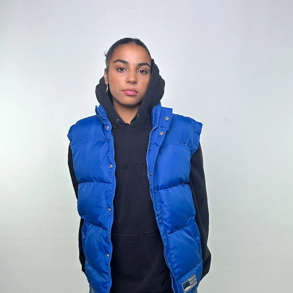 Light Blue 90s Adidas Puffer Jacket Coat Gilet (L)