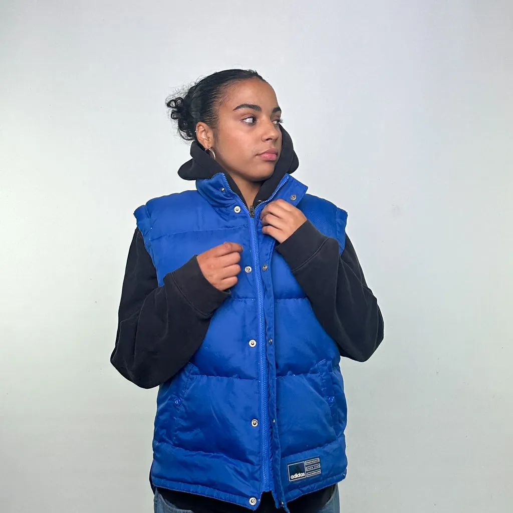 Light Blue 90s Adidas Puffer Jacket Coat Gilet (L)