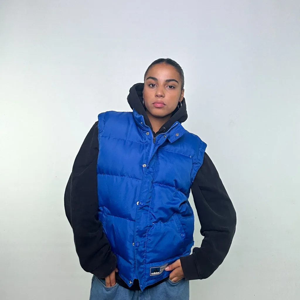 Light Blue 90s Adidas Puffer Jacket Coat Gilet (L)