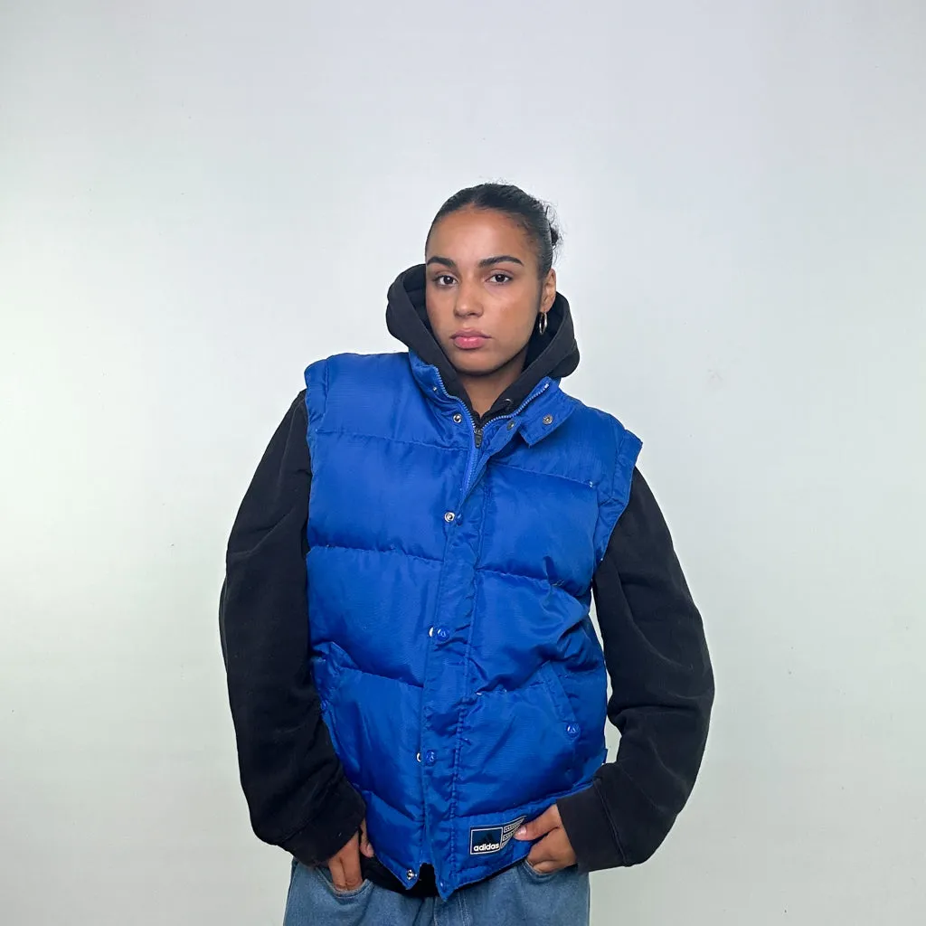 Light Blue 90s Adidas Puffer Jacket Coat Gilet (L)