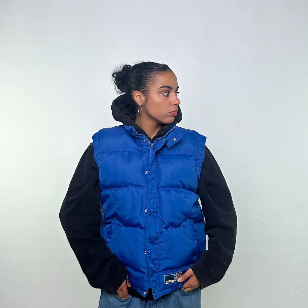 Light Blue 90s Adidas Puffer Jacket Coat Gilet (L)