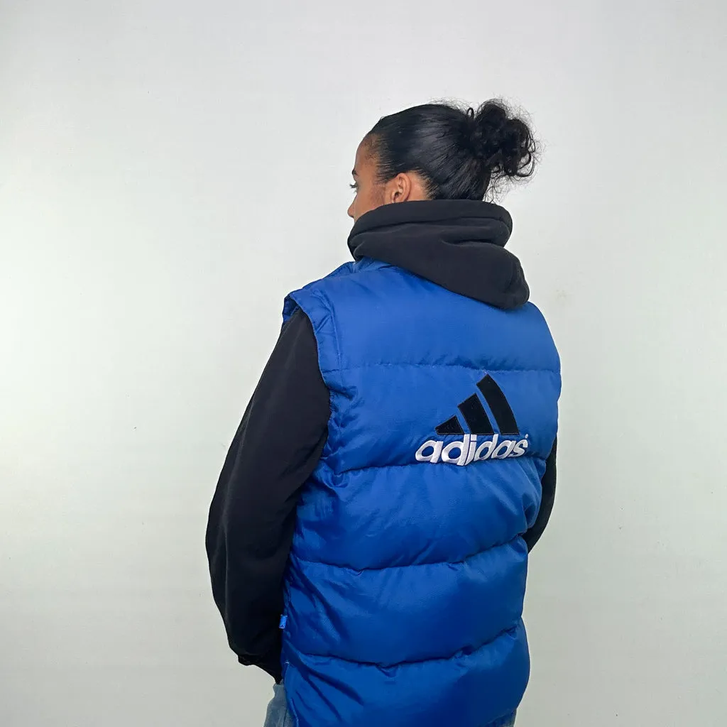 Light Blue 90s Adidas Puffer Jacket Coat Gilet (L)