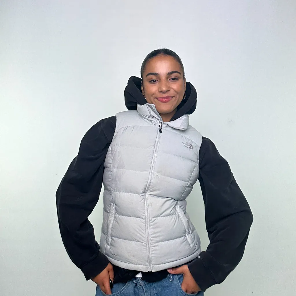 Light Grey 90s The North Face 700 Series Puffer Jacket Coat Gilet (S)