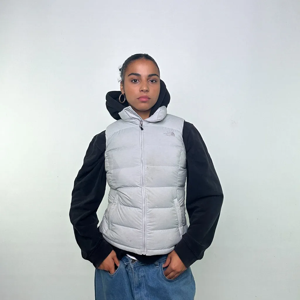 Light Grey 90s The North Face 700 Series Puffer Jacket Coat Gilet (S)