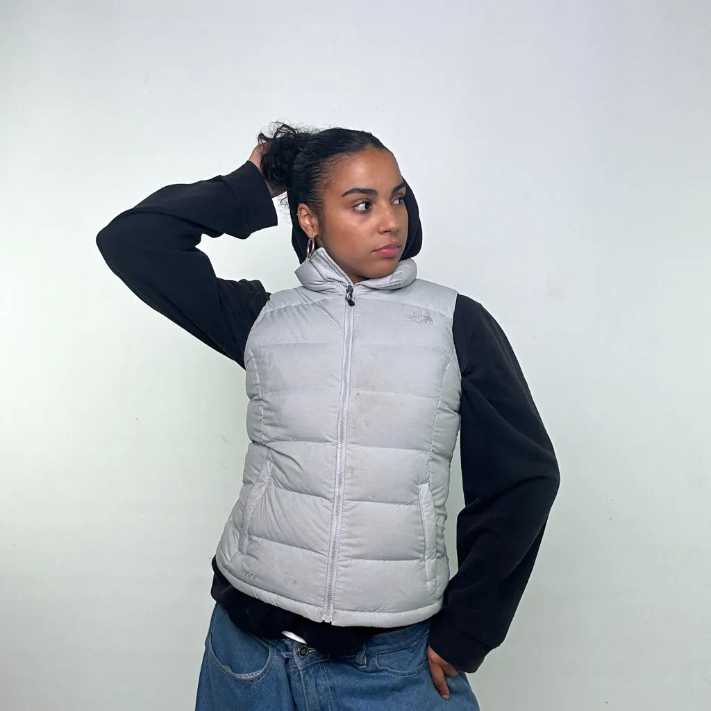 Light Grey 90s The North Face 700 Series Puffer Jacket Coat Gilet (S)