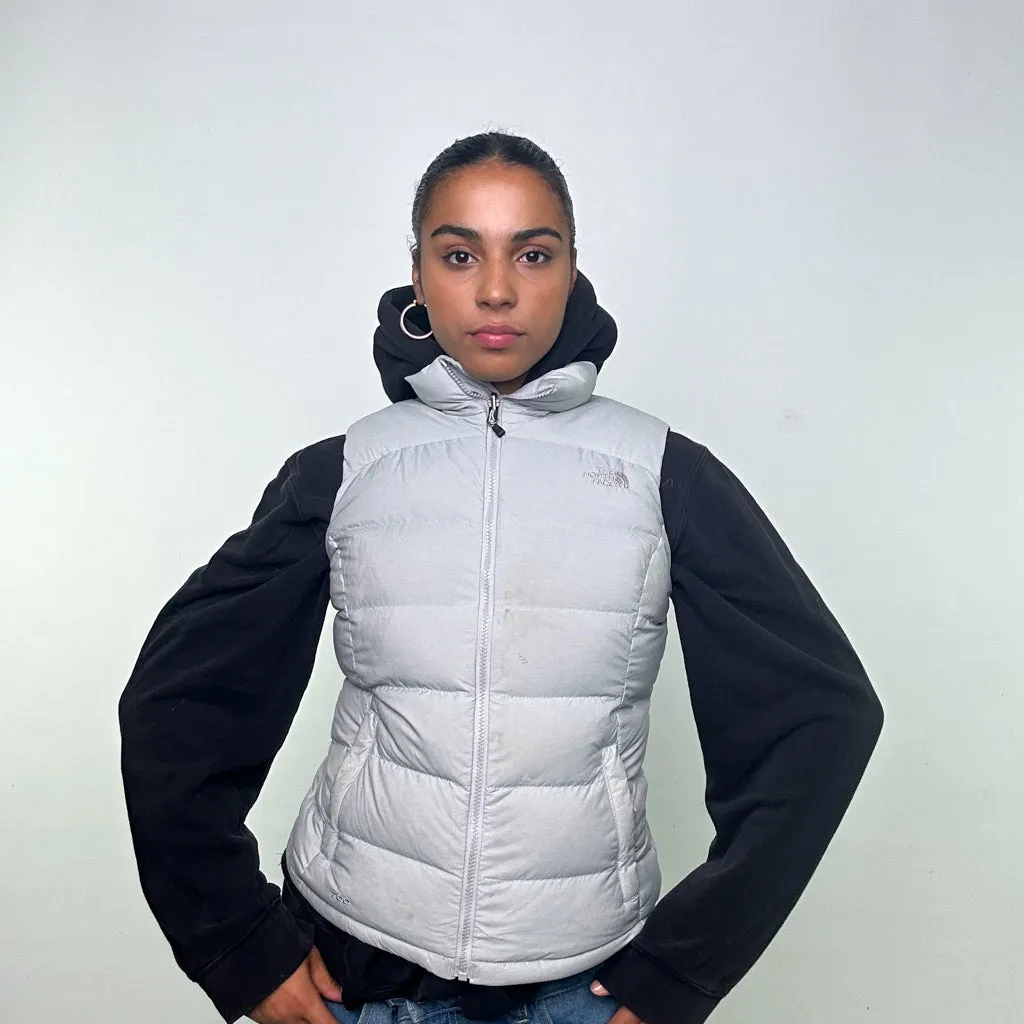 Light Grey 90s The North Face 700 Series Puffer Jacket Coat Gilet (S)