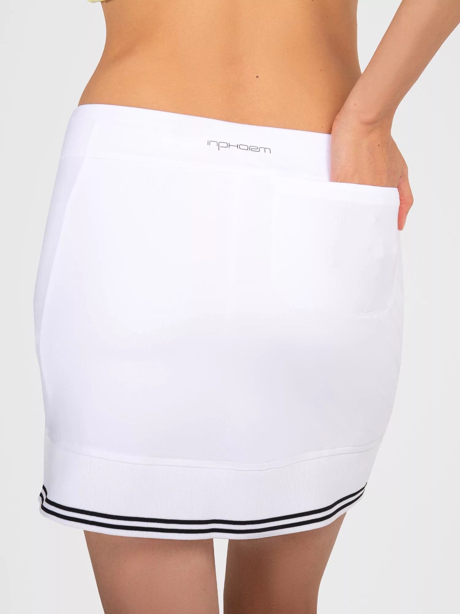 Lilian 15 Skirt - White/Black