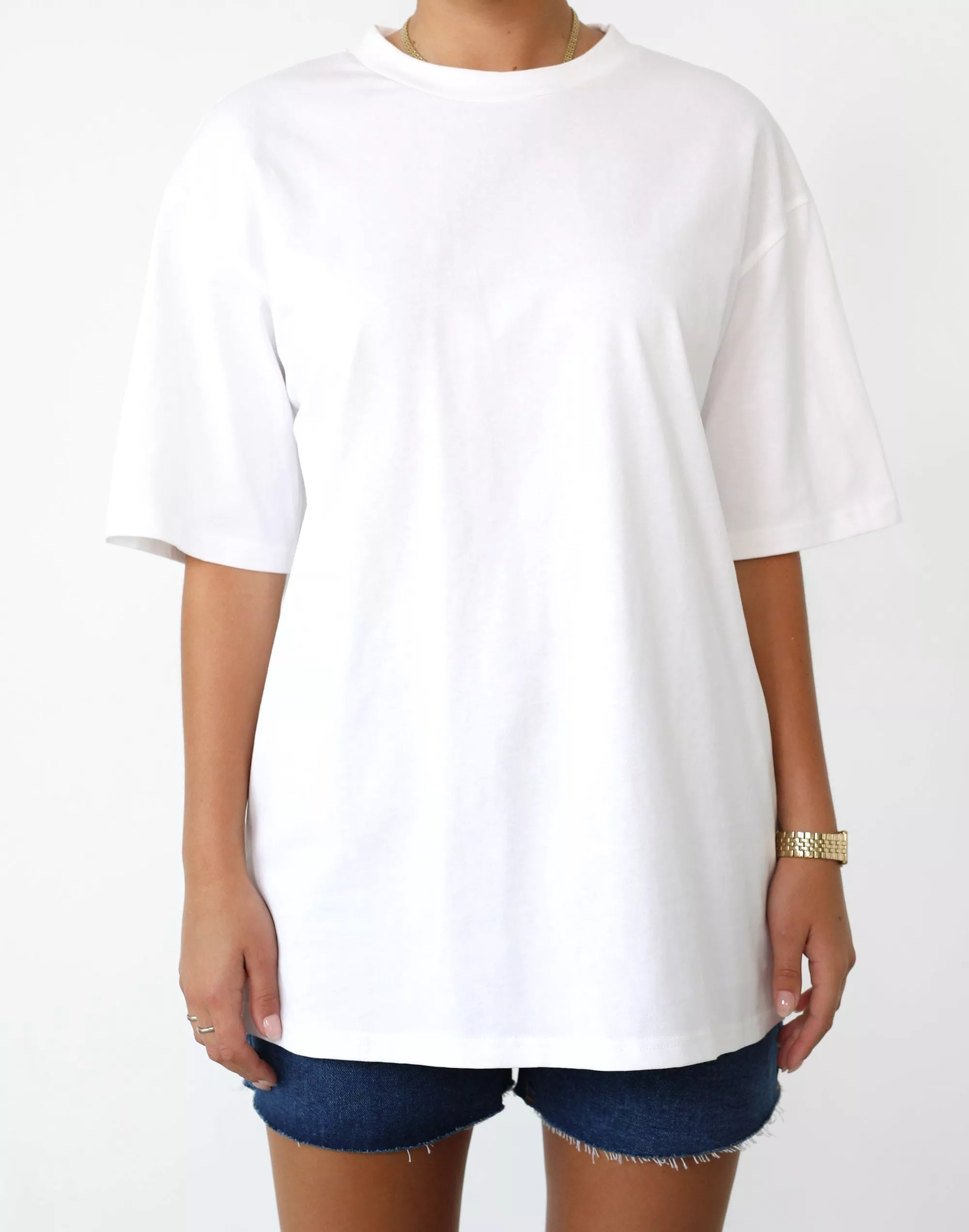 Luca Oversized Tee (White)