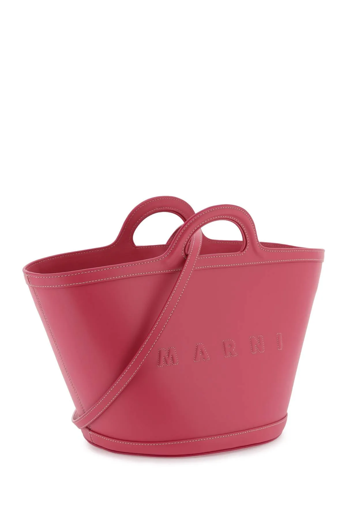 Marni - Sac  Main Marni Leather Small Tropicalia Bucket Bag