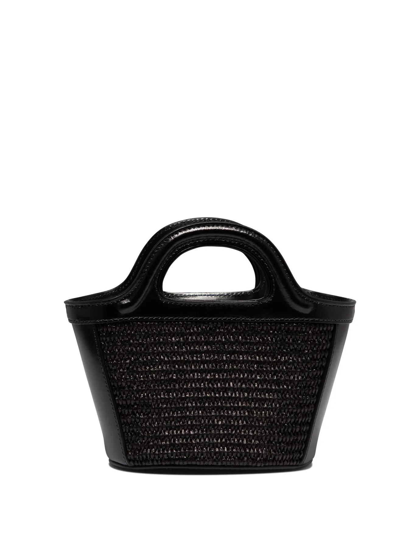 MARNI Stylish Black Tropical-Inspired Handbag for Women