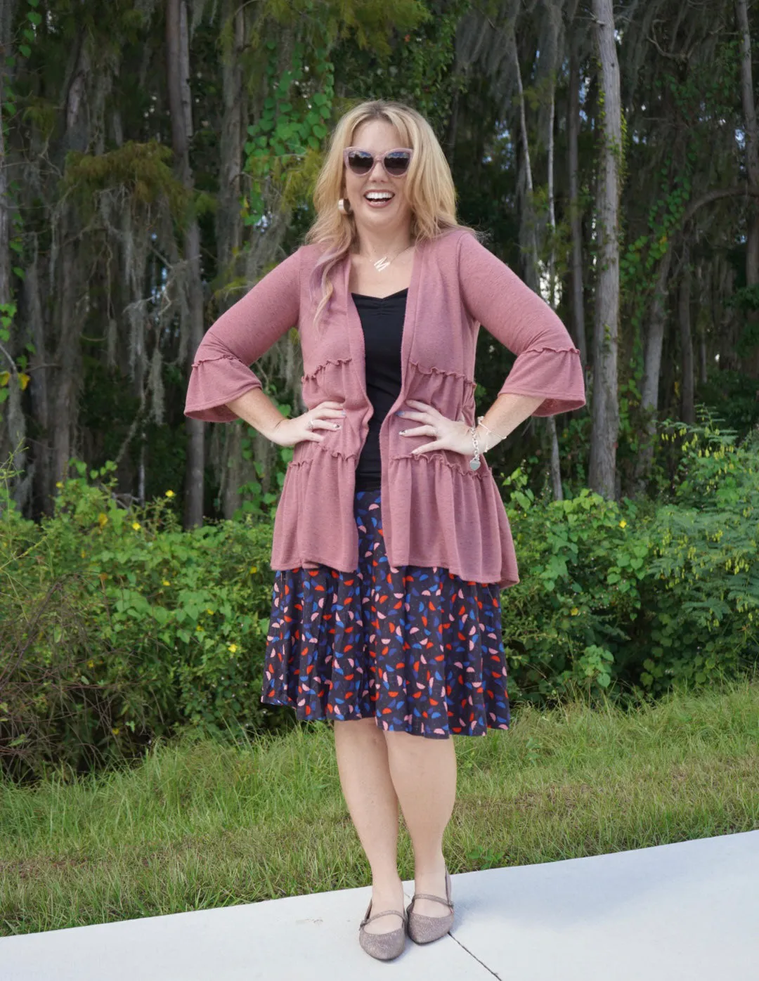 Mary's Umbrella Swing Skirt with Pockets