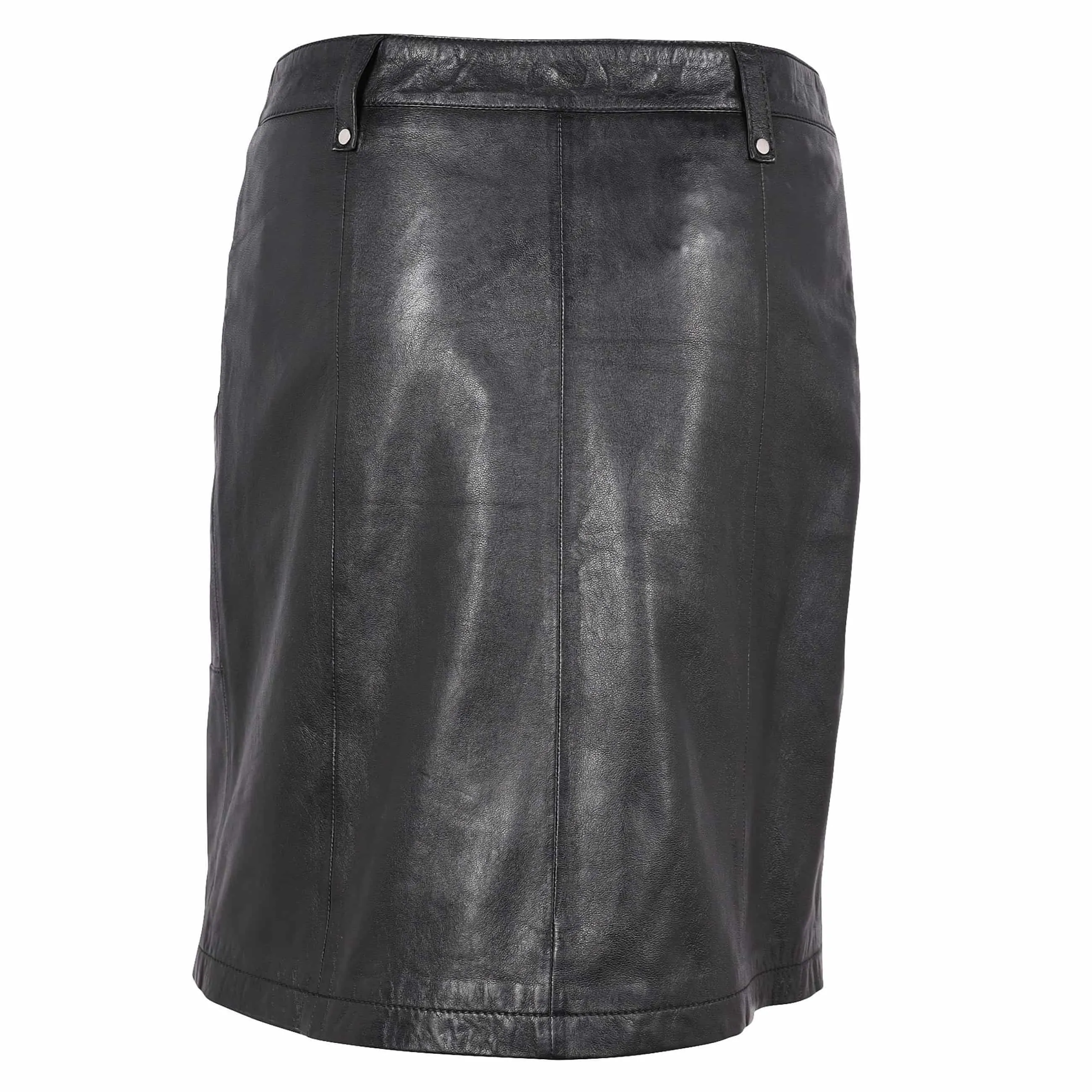 Mauritius Seela Leather Skirt in Black