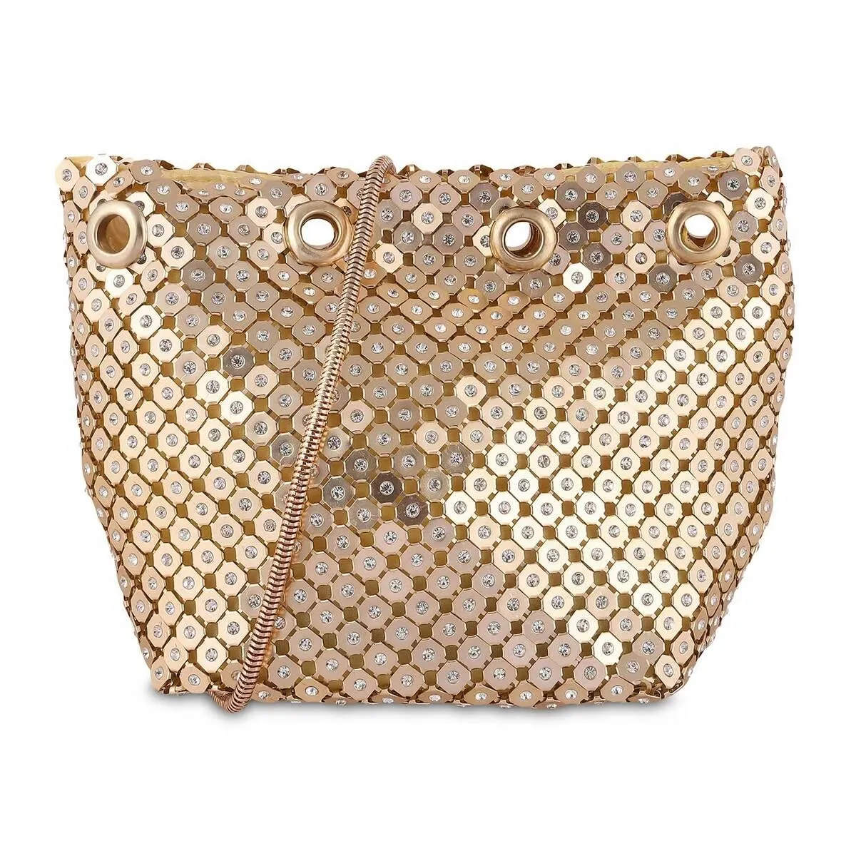 Metro Women Gold Evening Bag