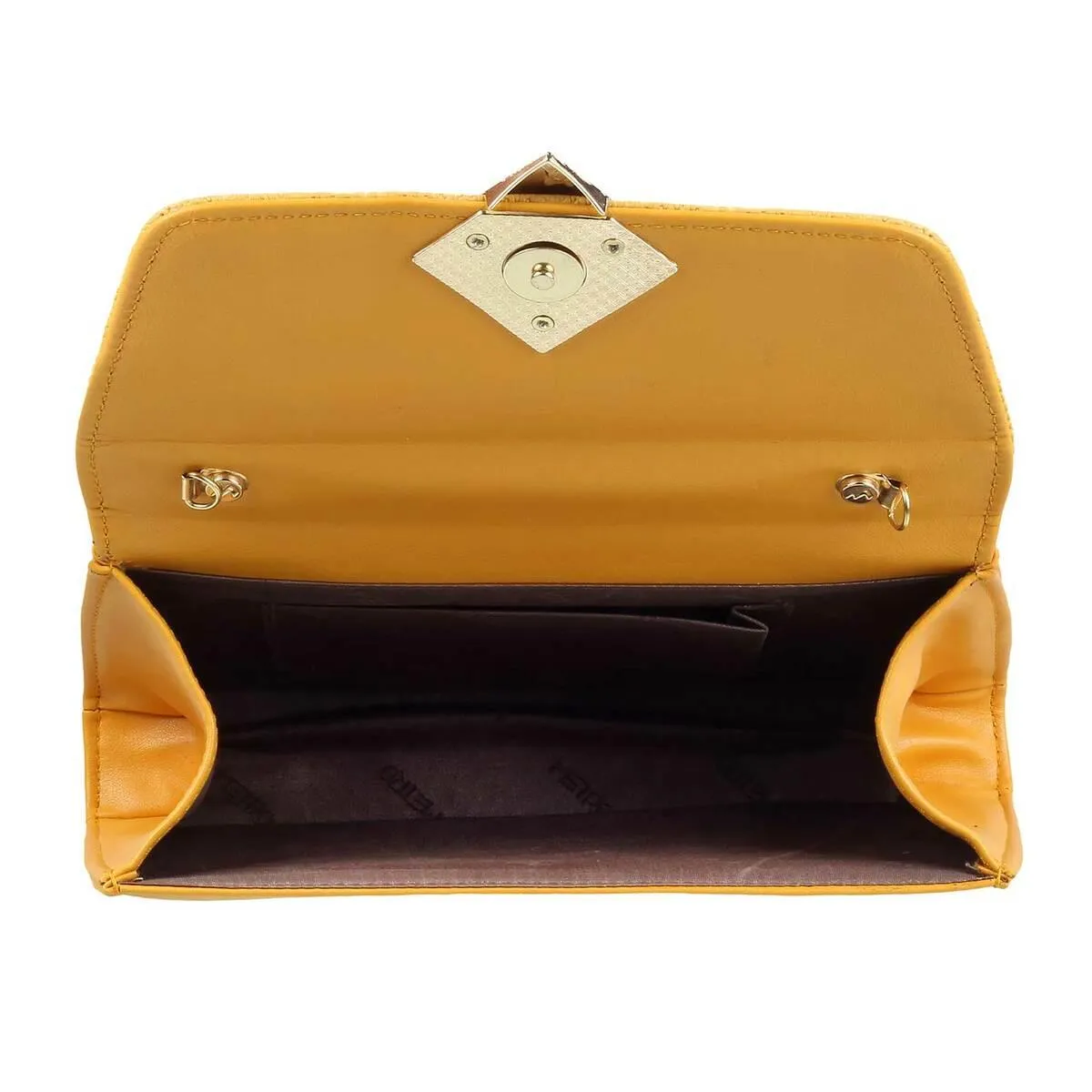 Metro Women Yellow Evening Bag