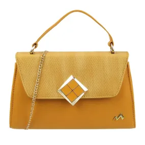 Metro Women Yellow Evening Bag