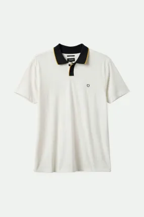 Mod Flex S/S Polo - Off White/Black