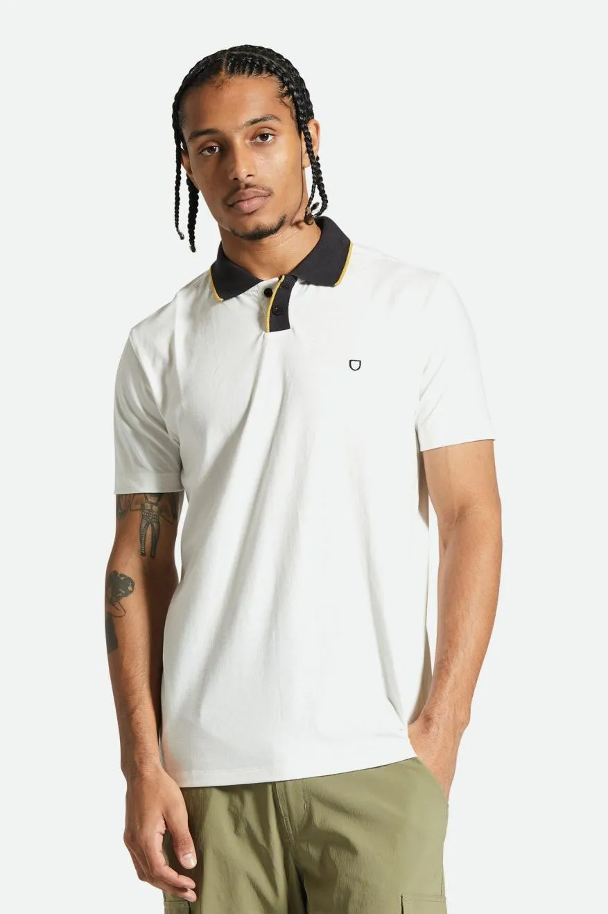 Mod Flex S/S Polo - Off White/Black