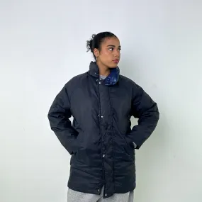 Navy Blue 80s Moncler Puffer Jacket Coat (L)